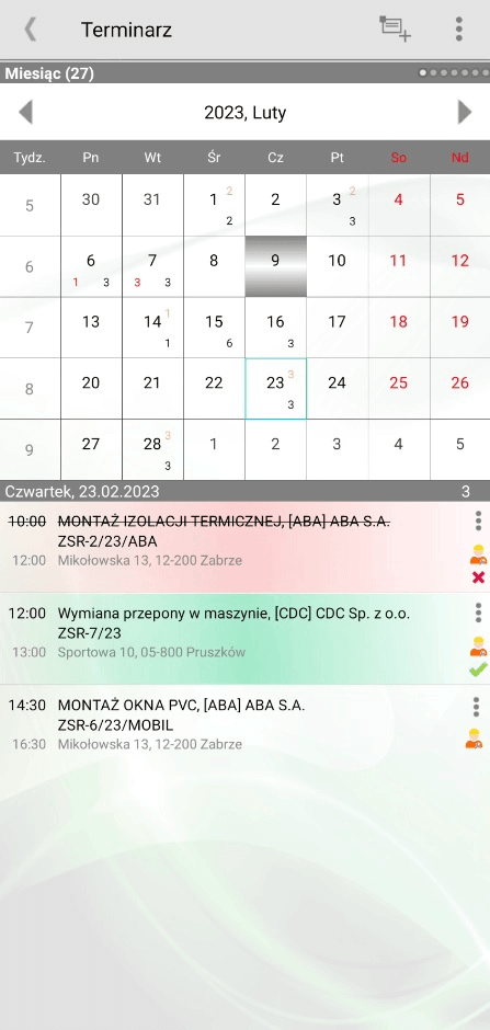 Najważniejsze funkcje Comarch Mobilny Serwis